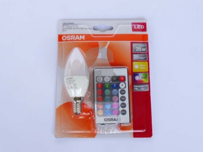 Крушка LED + дистанционно свещ 4.5W Е14 -OSRAM-